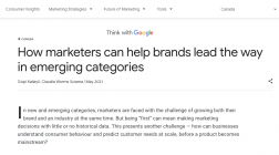 How marketers can help brands lead the way in emerging categories